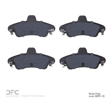 Dynamic Friction Co DFC 3000 Semi-Metallic Brake Pads - 1311-0899-10